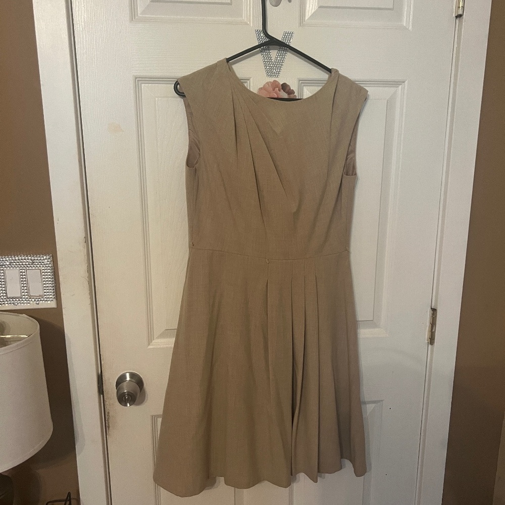 Tan Calvin Klein dress